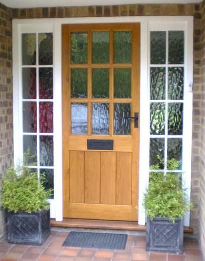 oak door 9 panes