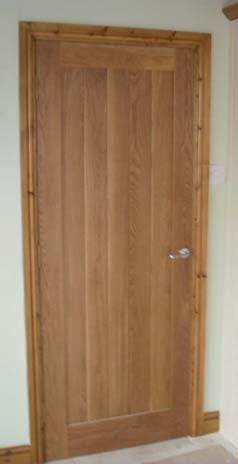 oak internal boarded door