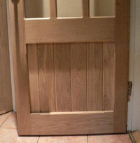 oak glazed door