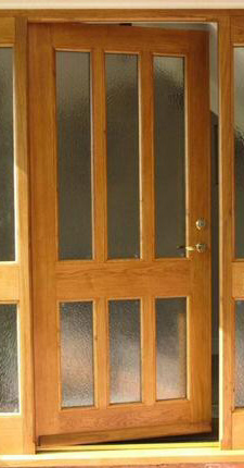 oak glazed door