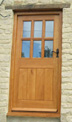 oak door 6 panes
