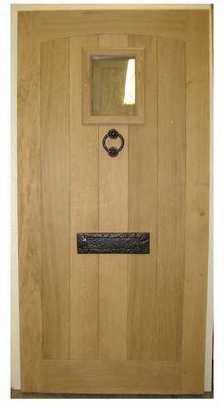 oak door swept head