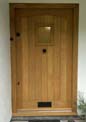 oak swept head door
