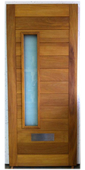 contemporary door iroko hardwood