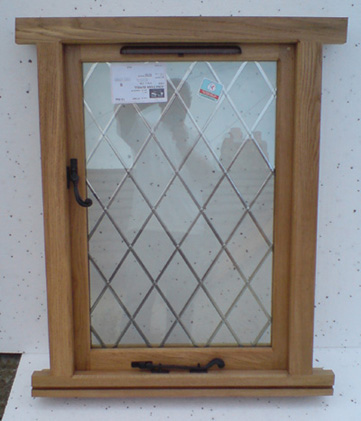 oak flush casement window