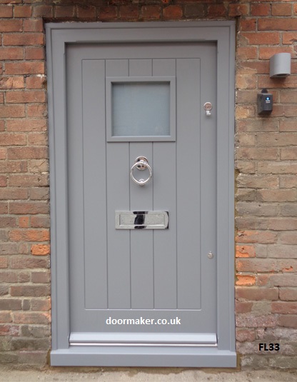 cottage door painted flint grey