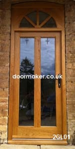oak 2 pane door
