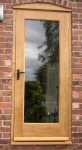 fully glazed external doors