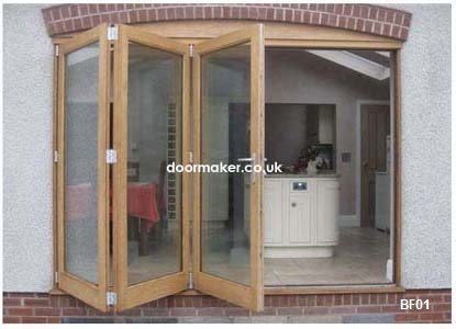 oak bifolding sliding doors