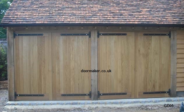 oak garage doors
