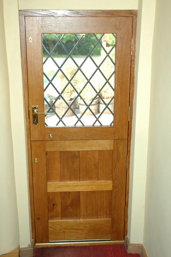 oak stable door half glazed in