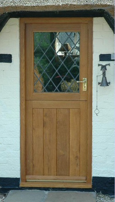 oak stable door half glazed out