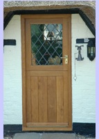 oak stable door half glazed