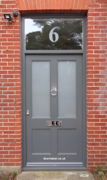 downpipe grey victorian door