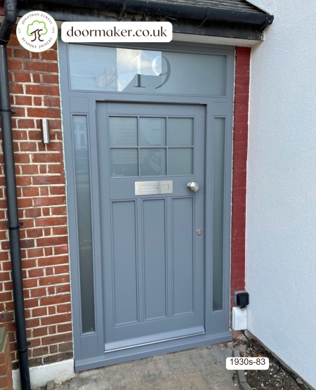 1930s front door flint grey