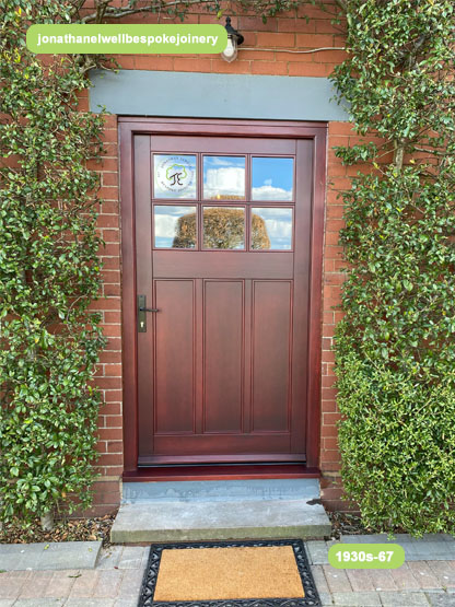 1930s front door mahogany