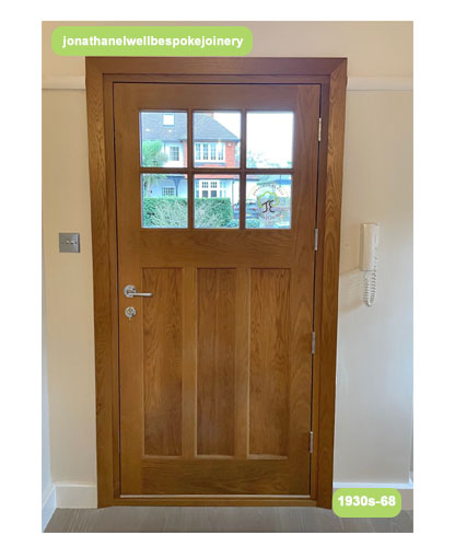 inside view of 1930s front door