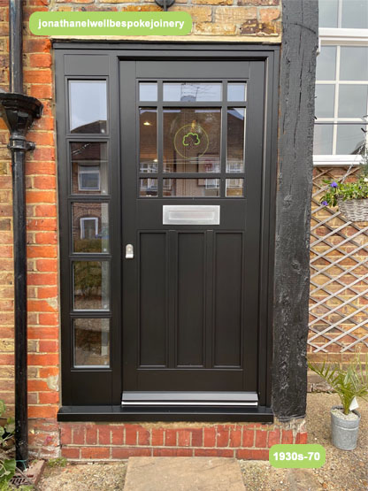 1930s front door side panel black