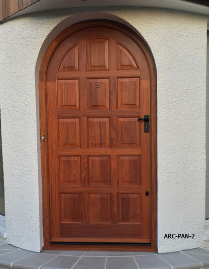 arched door iroko