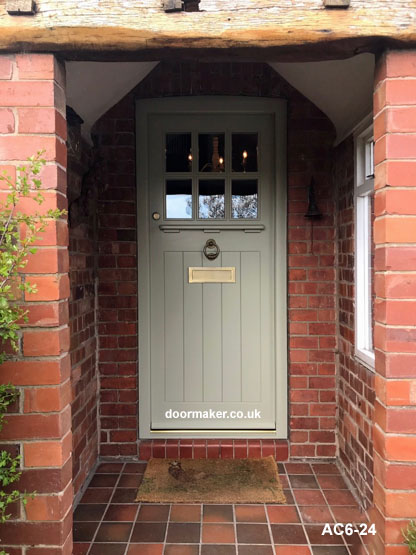 arts and crafts style door and frame