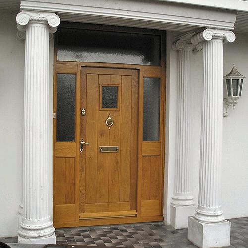 oak door side panels
