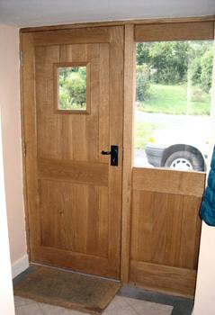 oak door side panel in