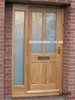 oak door glass panels