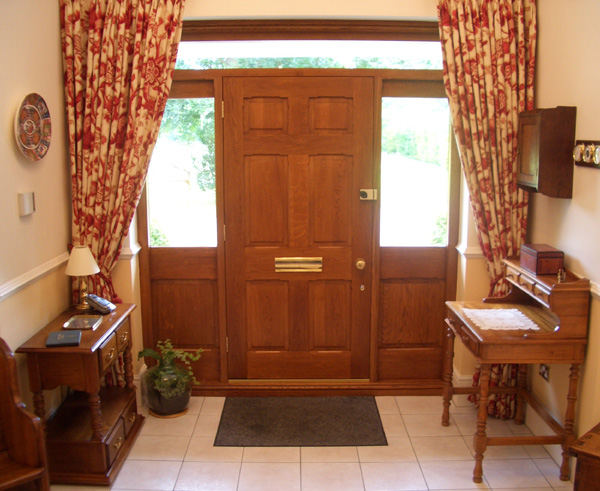 oak doors side panels