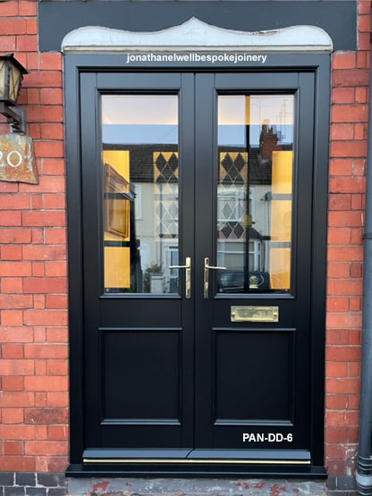 bespoke double doors black