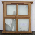 oak 4 pane window