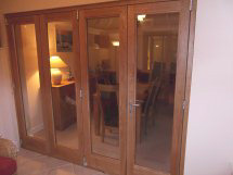 oak bifold doors