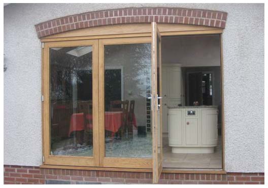 oak bifold doors