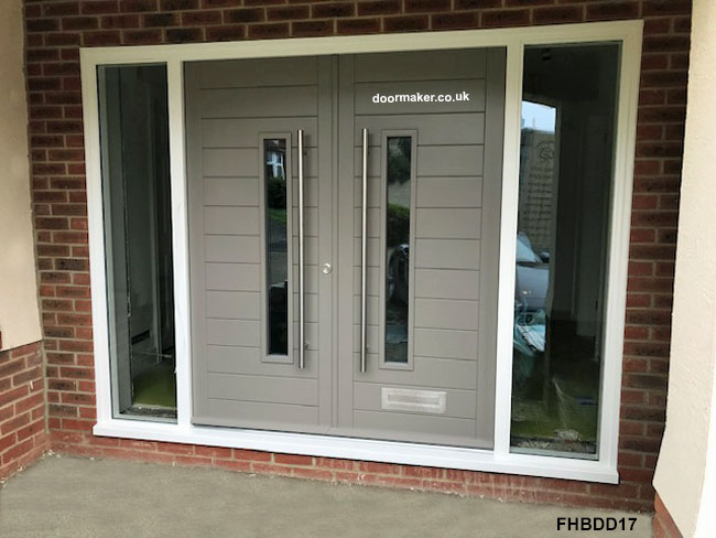 contemporary double doors and frame bespoke doors