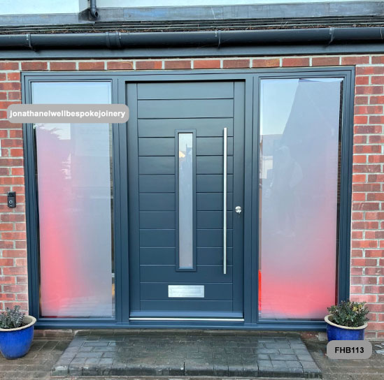 grey contemporary front door