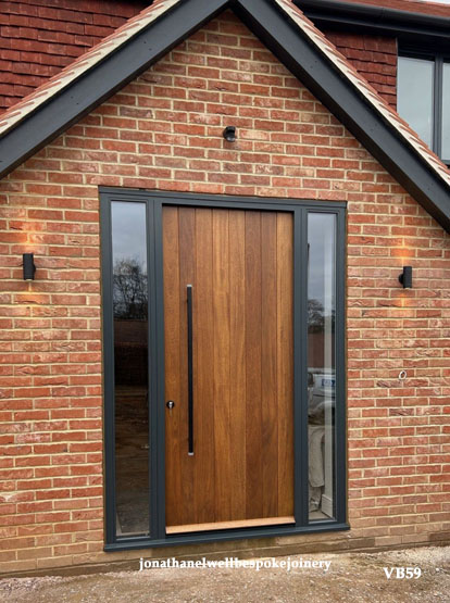 contemporary front door iroko