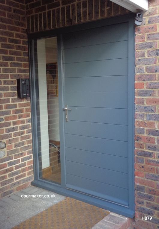 grey contemporar doorset
