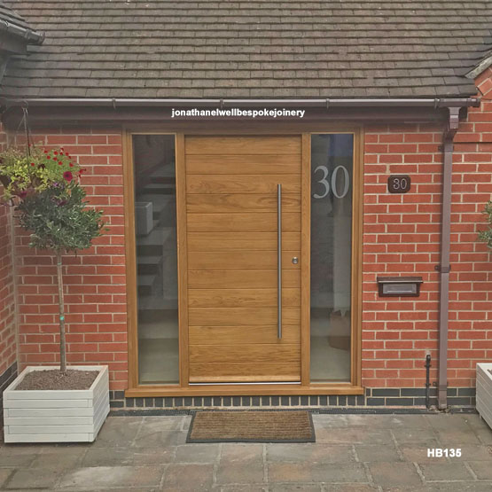 contemporary front door oak sidelights