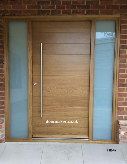 contemporary oak door