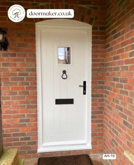 cottage style door factory painted white