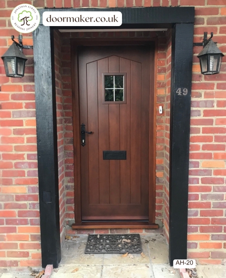 cottage style door teak finish