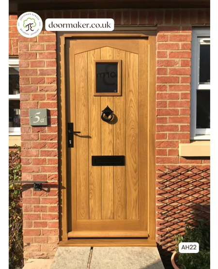 oak cottage door with vision bespoke