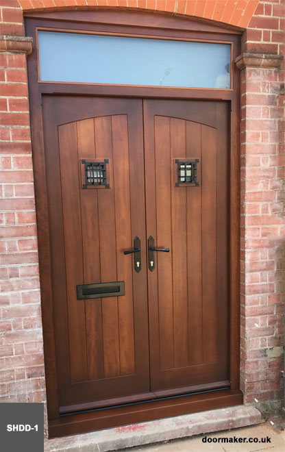 iroko double doors external