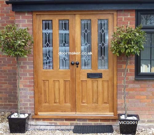 oak double doors victorian style