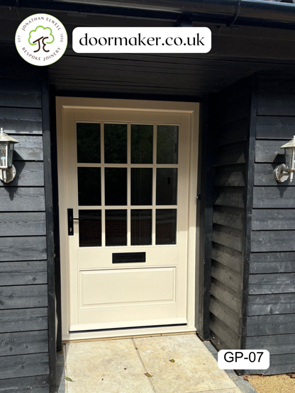 12 glazed pane door bespoke oxford stone