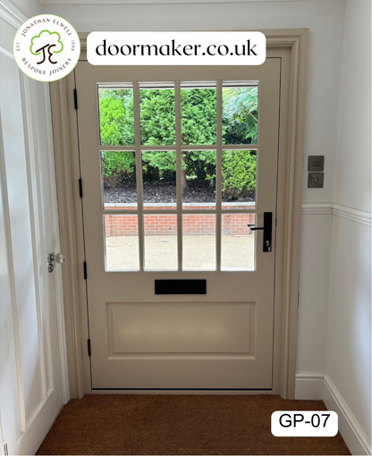 12 glazed pane door bespoke oxford stone