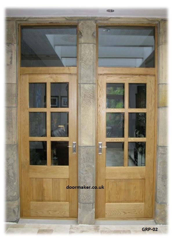 oak raised and fielded panel doors