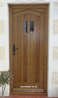 angled panelled doors