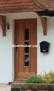 oak door 3 pane