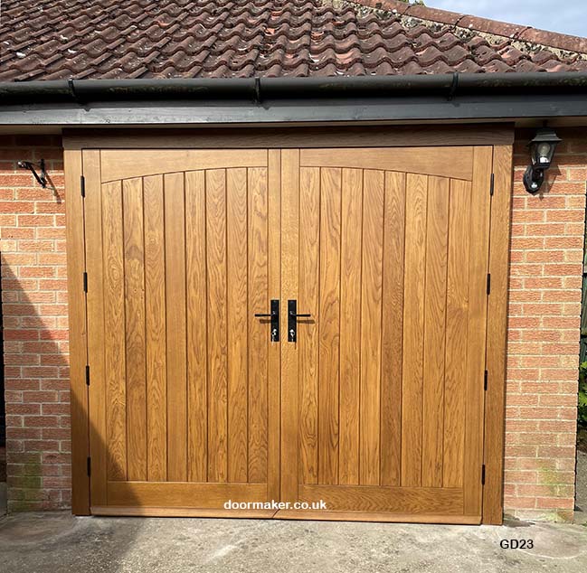 oak garage doors bespoke