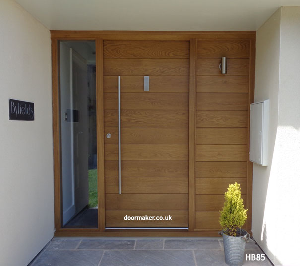 contemporary oak front doors